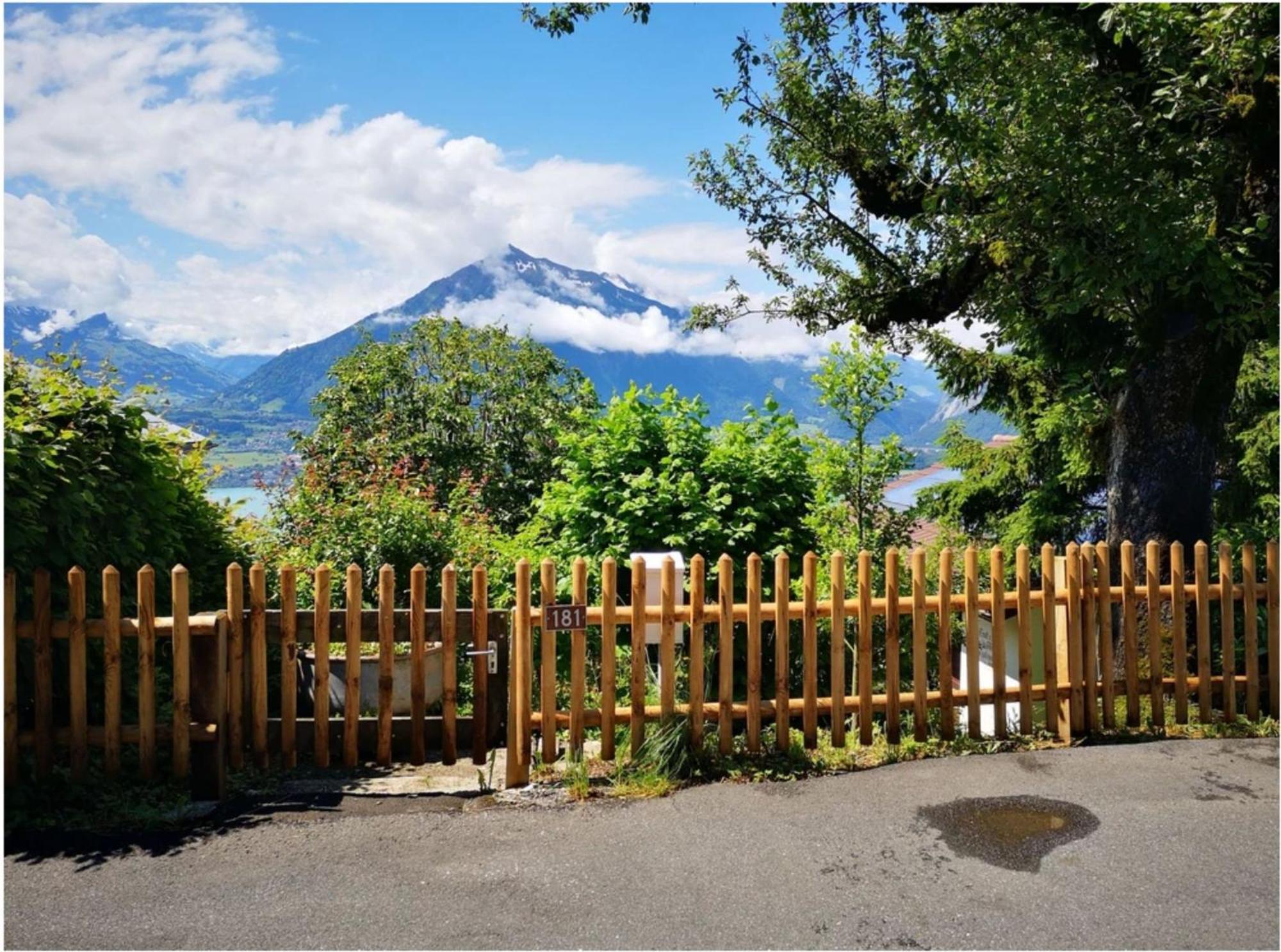 Chalet With View Of The Mountains And The Thun Lake Sigriswil Exterior foto