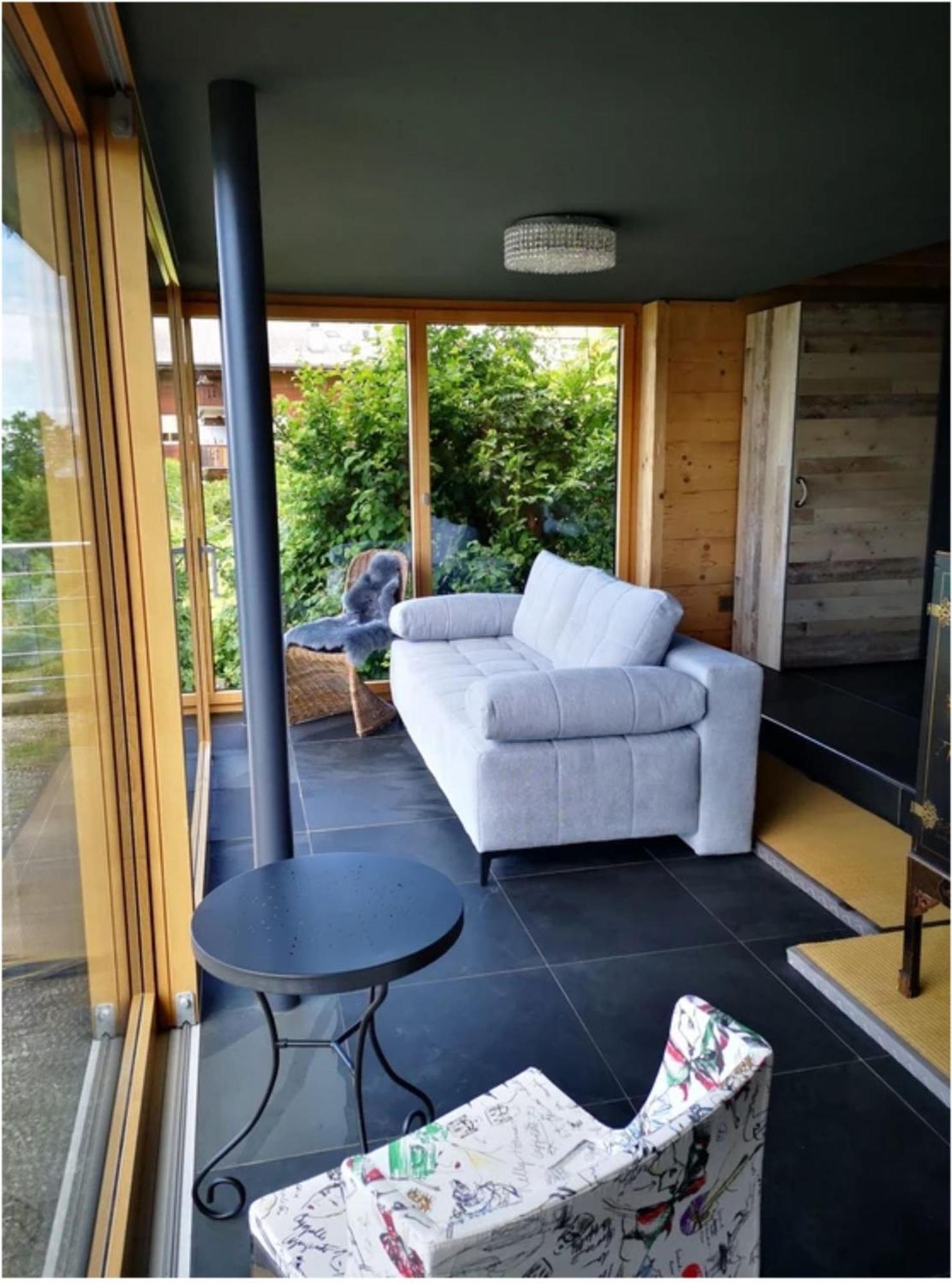 Chalet With View Of The Mountains And The Thun Lake Sigriswil Exterior foto