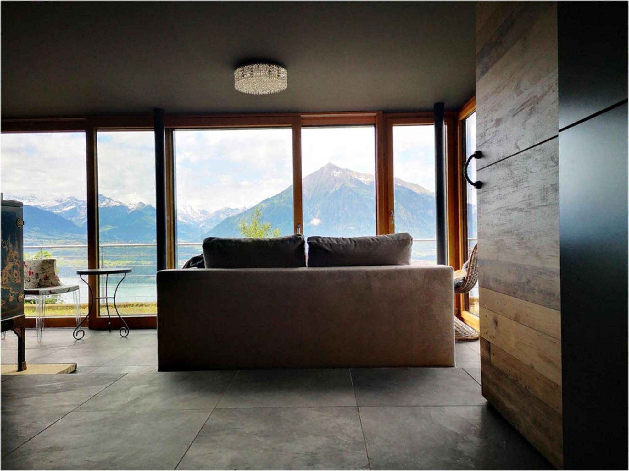 Chalet With View Of The Mountains And The Thun Lake Sigriswil Exterior foto