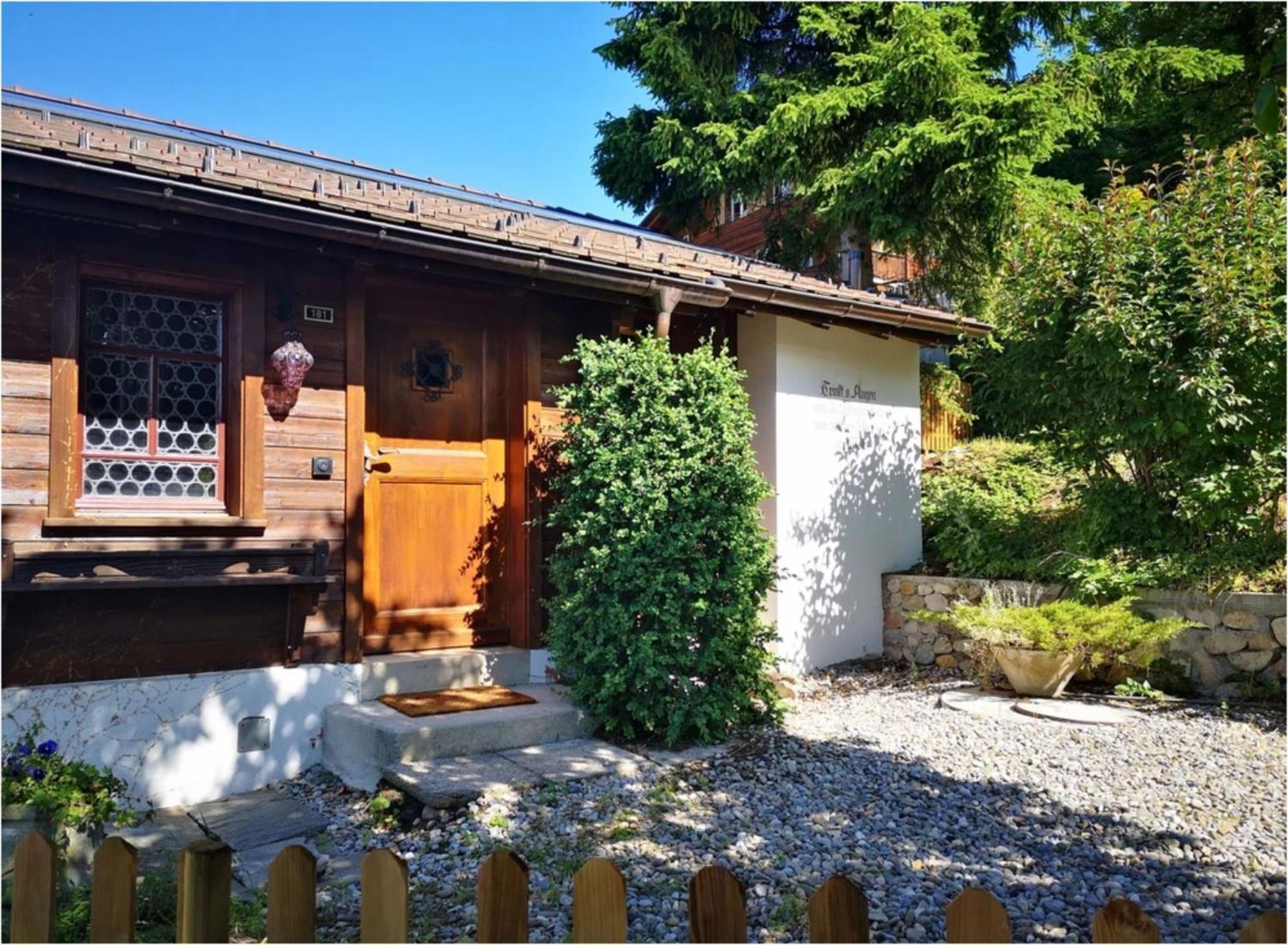 Chalet With View Of The Mountains And The Thun Lake Sigriswil Exterior foto